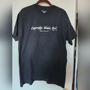 Champion Black Graphic Tee for Men